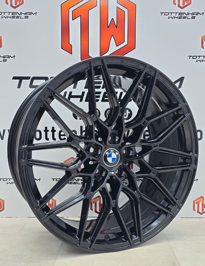 SET OF 4 BRAND NEW 19" BMW 1000M STYLE ALLOY WHEELS GLOSSY BLACK 5X120