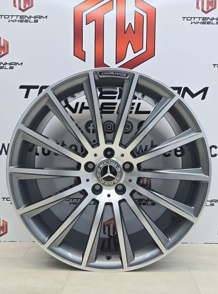 20" MERCEDES TURBINE STYLE ALLOY WHEELS (1) GMF