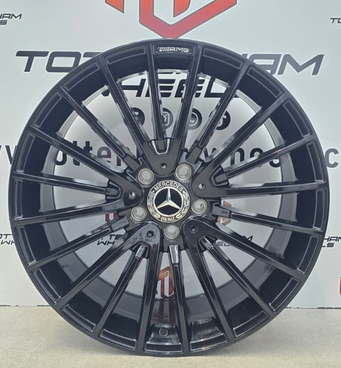 SET OF 4 brand New 20" MERCEDES TURBINE 2VS AMG STYLE ALLOY WHEELS GLOSS BLACK