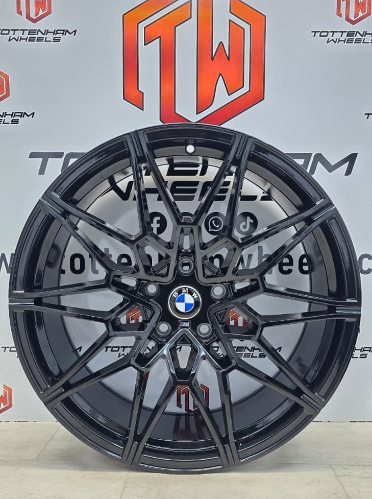 SET OF 4 BRAND NEW 20" BMW 826M STYLE ALLOY WHEELS GLOSSY-BLACK 5X120