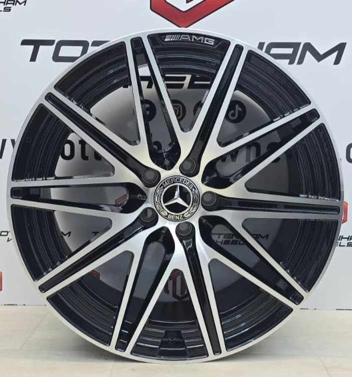 SET OF 4 BRAND NEW 19" MERCEDES CLE 53 STYLE ALLOY WHEELS SATIN BLACK MACHINE FACE