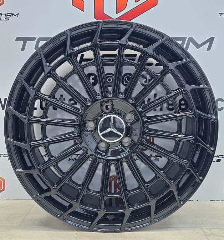 SET OF 4 brand New 20" MERCEDES MAYBACH MM01 STYLE ALLOY WHEELS GLOSS BLACK
