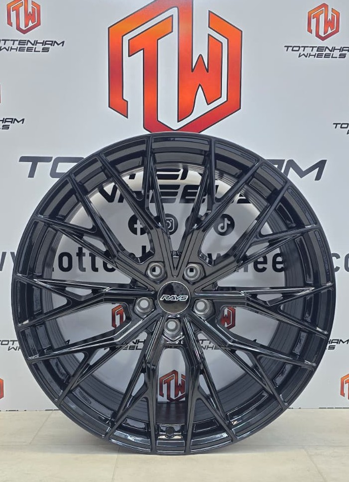 SET OF 4 BRAND NEW 20" VOSS 008 STYLE ALLOY WHEELS GLOSSY-BLACK 5X120