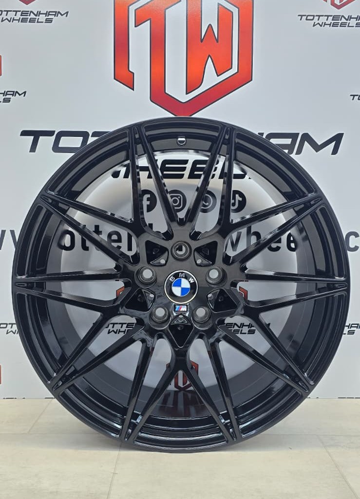 SET OF 4 BRAND NEW 19" BMW 666M Style ALLOY WHEELS GLOSS BLACK 5X120