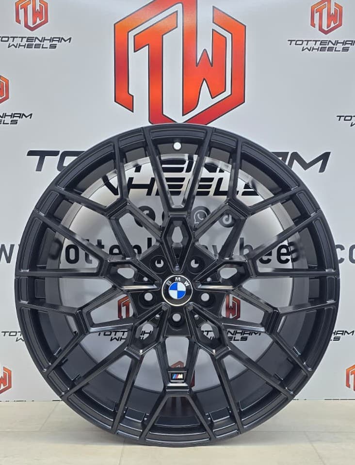 SET OF 4 BRAND NEW 20" BMW 827M STYLE ALLOY WHEELS SATIN-BLACK 5X120