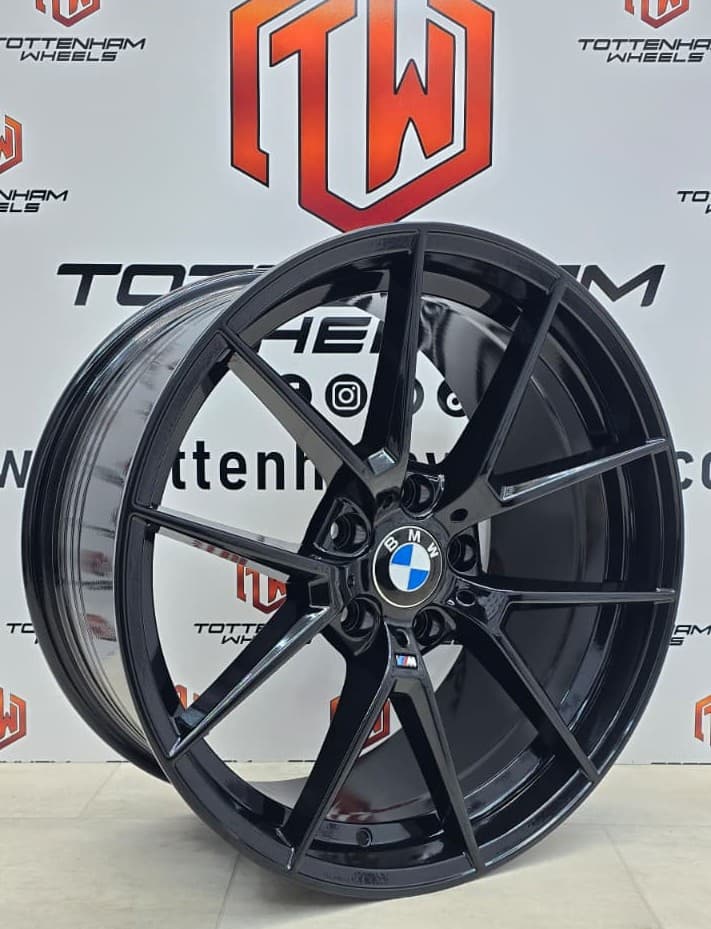 SET OF 4 BRAND NEW 20" BMW 763M STYLE ALLOY WHEELS GLOSS BLACK 5X112